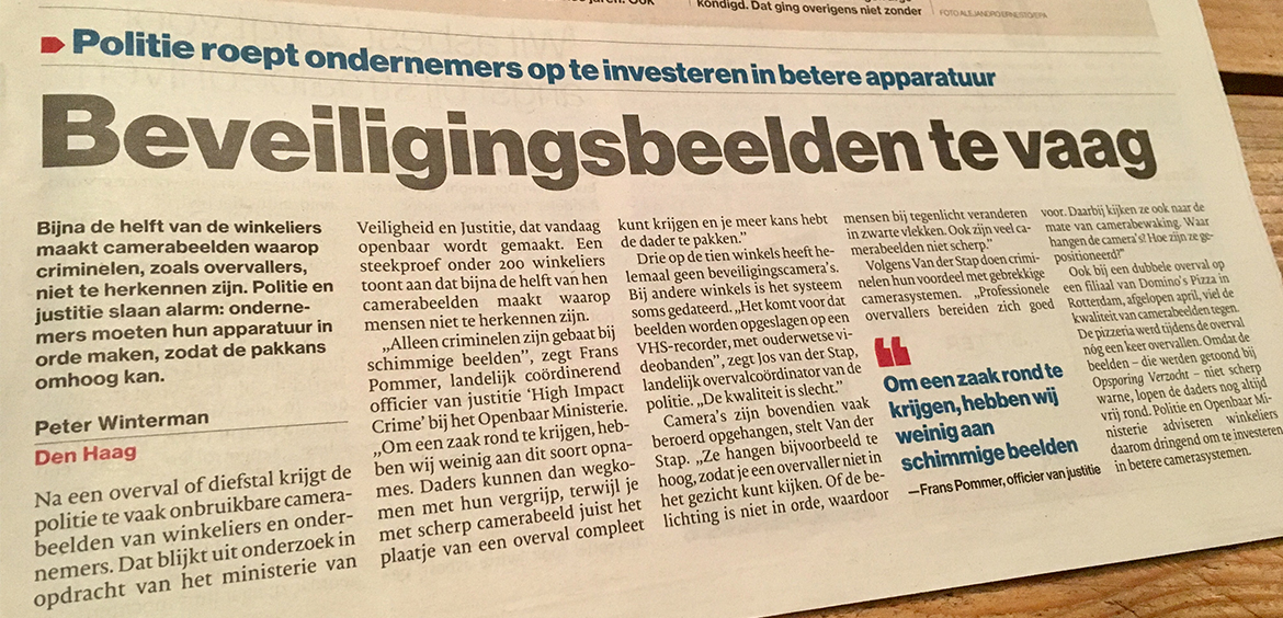 Bewakingsbeelden vaag!